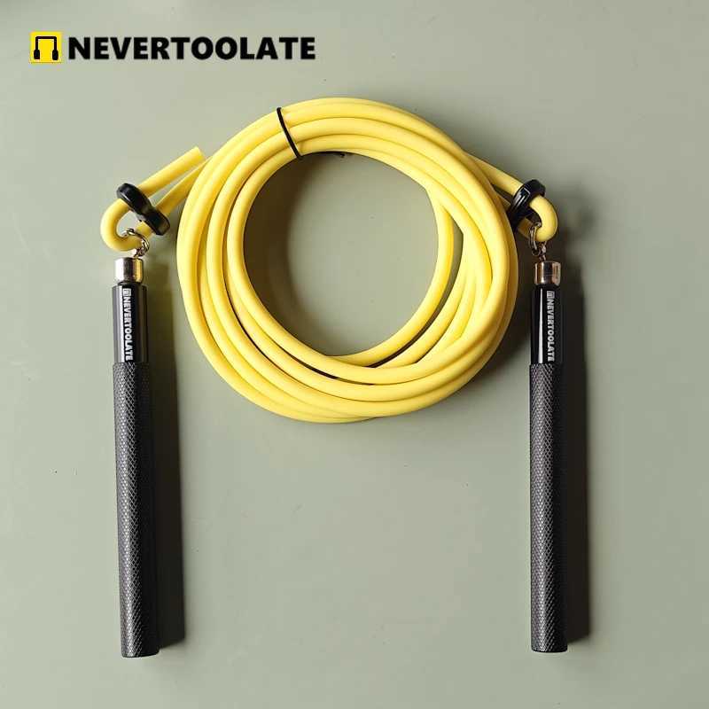 ANTI COLD ALLOY ROPE PVC PU no limit 360 rotate bearing jump rope 6mm rope cord no tangle skip ropE M260319