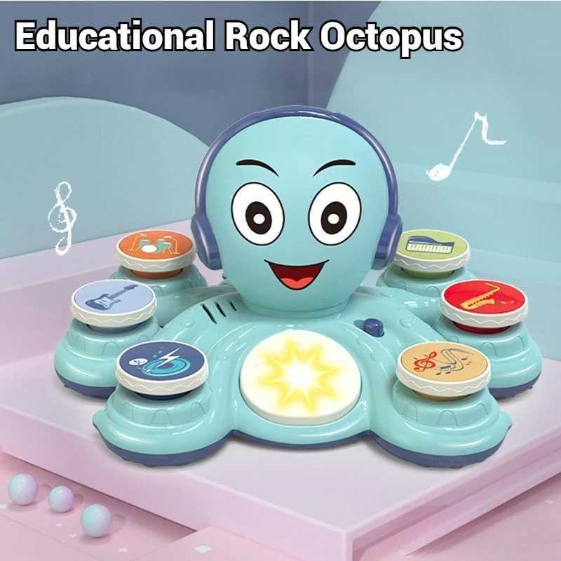Baby Musical Octopus Toy for Toddlers Preschoolers Interactive Educational Music Learning Toy with Fun Lights Sounds Gift Y260319
