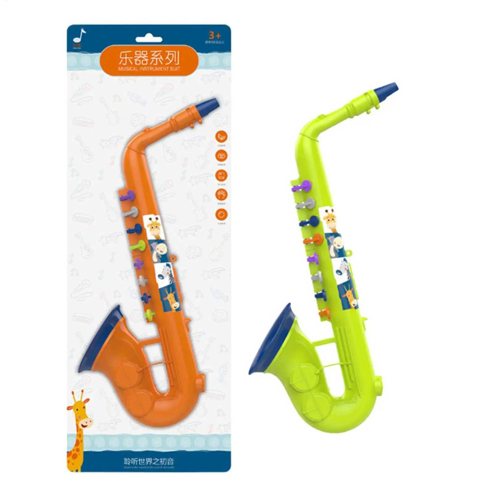Saxophone for Kids Educational Realistic Musical Instrument Kids Learning Music Saxophone for Boys Girls Preschoolers Students Y260319