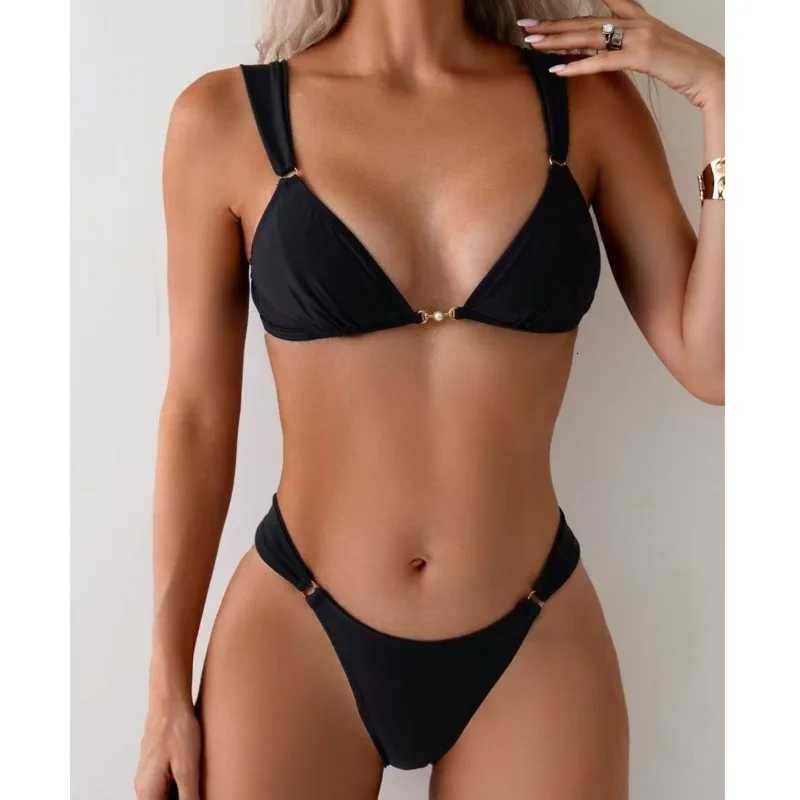 Black Sexy Bikinis Solid Swimsuits Women Swimwear Push Up Female Beach Swim Wear Bathing Suits Brazilian Bikini Set Pool BatherT260318