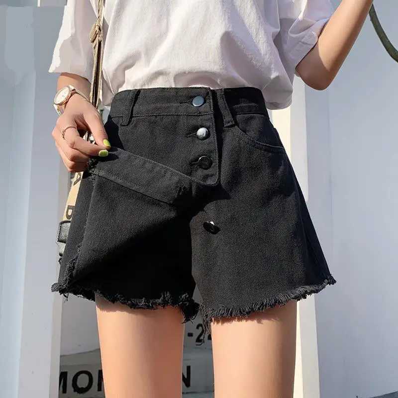 Womens Shorts Wide Short Pants for Women To Wear Baggy Culotte Skirt Office Work Denim Loose Jeans Classic Youthful Elasticty XL M260319