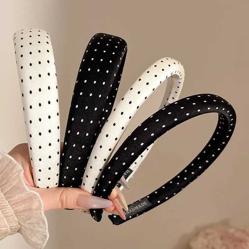 Polka Dot Wide-brimmed Headbands Womens Korean Simple Versatile Hair Band Hair Accessories H260319