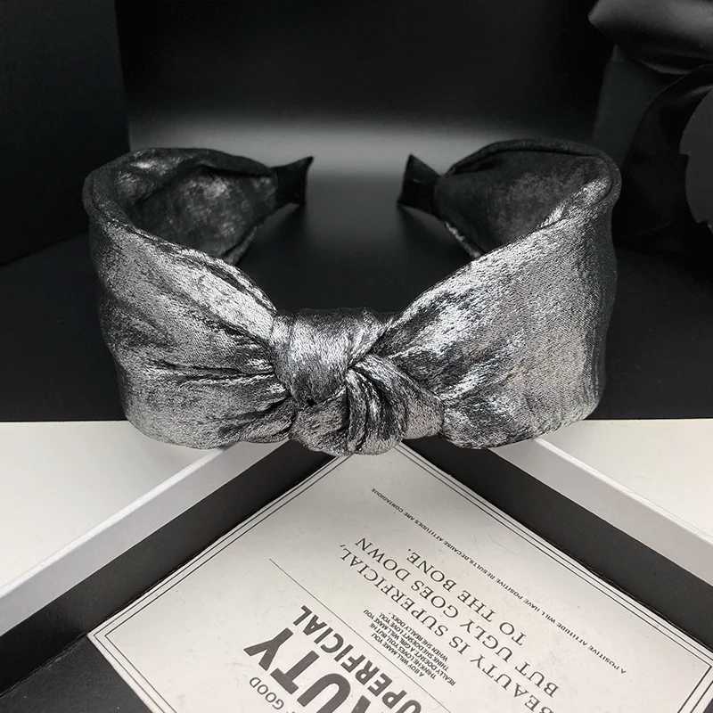 European and American style silver hair clip headband for womens fashion high skull top adult hair tie headband H260319