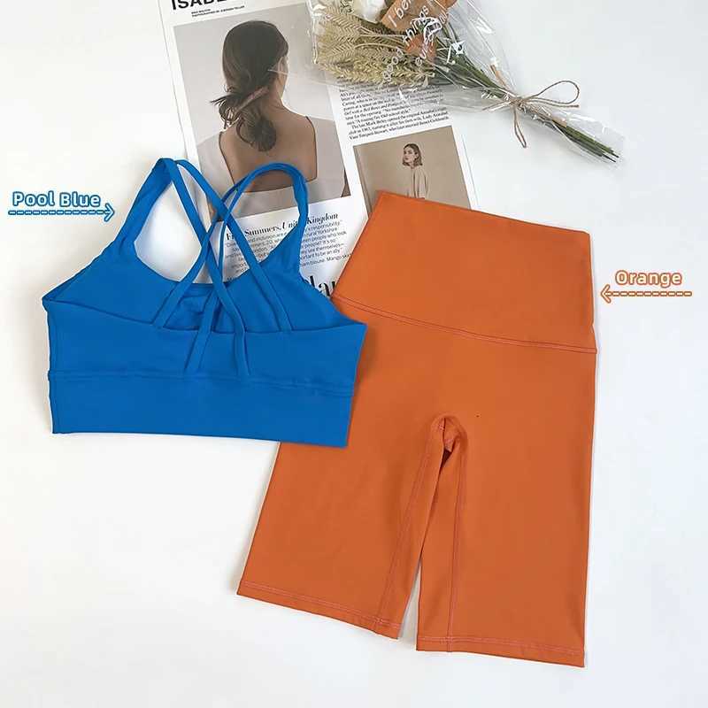 Solid Color Women Fitness Yoga Bras Race Back Sports Bras Nylon Top Women Bra Sexy Breathable Underwear For Women Gym Z20260319