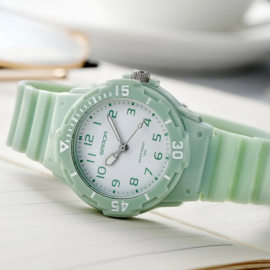 UTHAI CE31 Childrens Sport Watch Clocks 50m Waterproof wristwatches for kids Girls Boys Teens Students PU Soft 260317