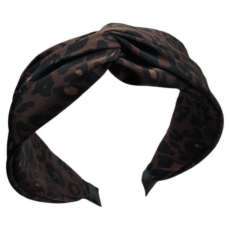 New High Headband Adult Hair Hoop Style Fashion Leopard Pattern Outdoor Daily Compression Headband H260319