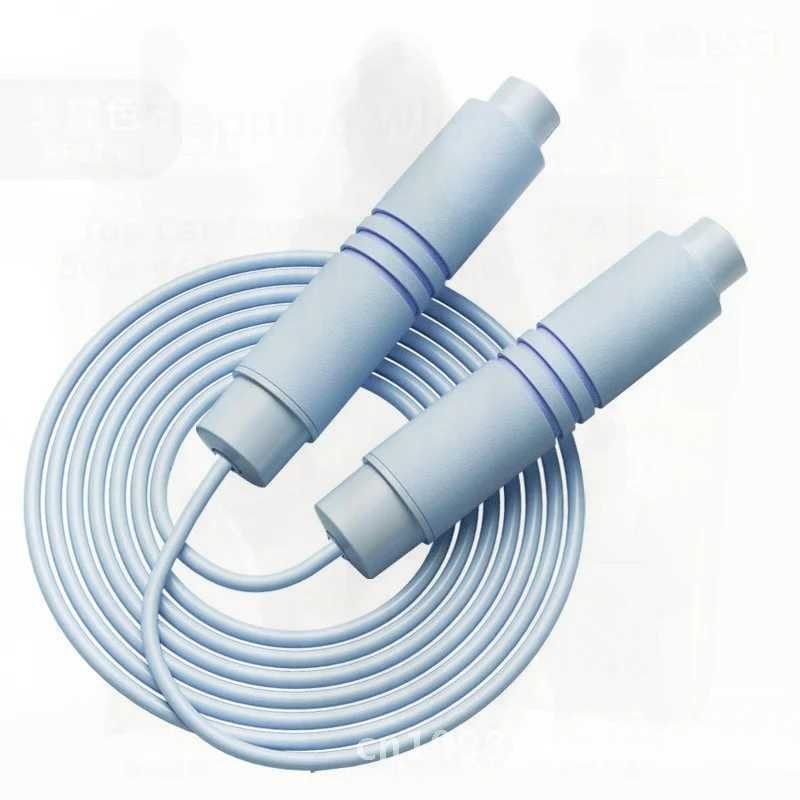 Oufanda Thick Steel Wire Jump Rope for FitnESS Weight Loss Exercise ELEgant Blue Cherry Blossom Black - High Quality ABS M260319