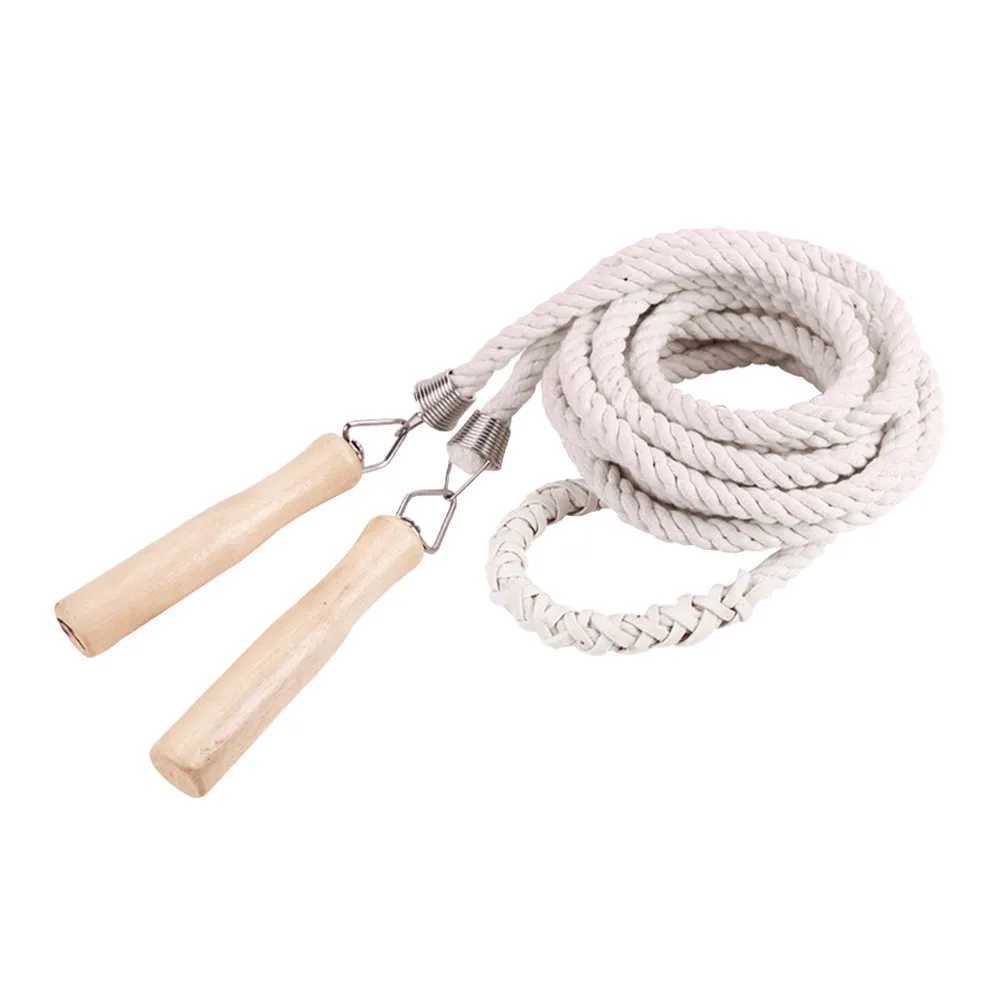 Long Skipping Rope Soft Flexible Cotton Linen Material Anti Slip Handle Team Jump Rope Group Game Supply Team Game Prop M260319