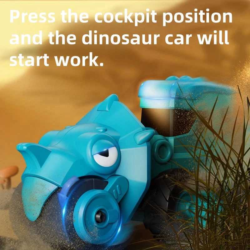 Childrens Dinosaur Press Toy Engineering Car Inertial Walking Power Returning Car Baby Puzzle Boy Toy Car Y260319