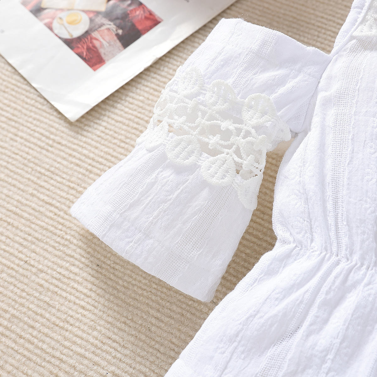 Samgami Baby Summer Girls Outfit Hollow Strap Top Embroidered Jeans Fashion Two-Piece Set 220909