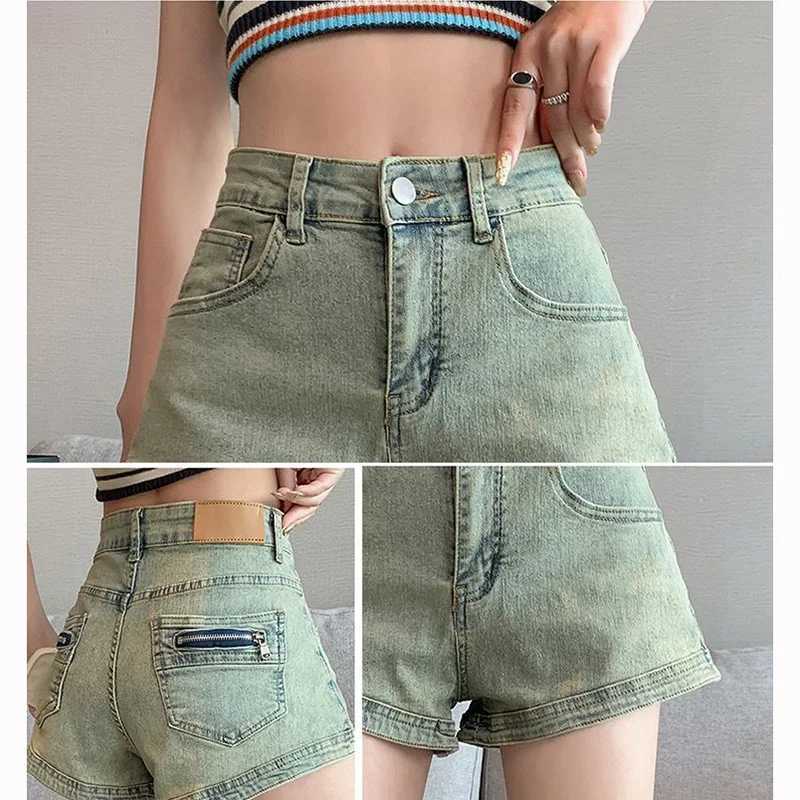 Summer Lady Retro Y2k Skinny Thin Jeans Girls Classic Fashion Low Waist Short Pants Hot Sale Women Leisure Denim Shorts M260319