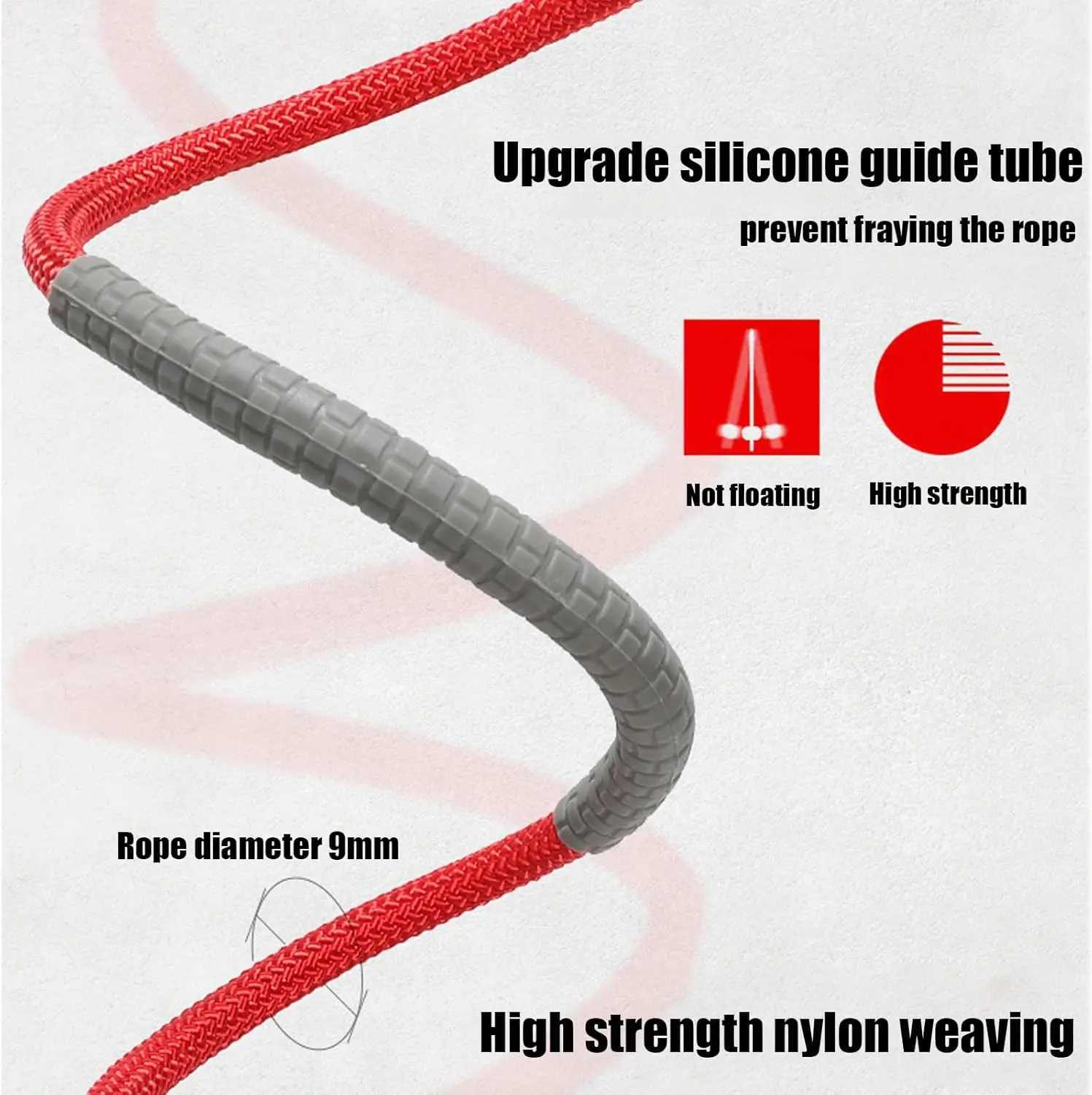 Long Jump Rope for Kids and Adults Adjustable Double Dutch Skipping Rope with Durable Nylon Core 360 Rotation M260319