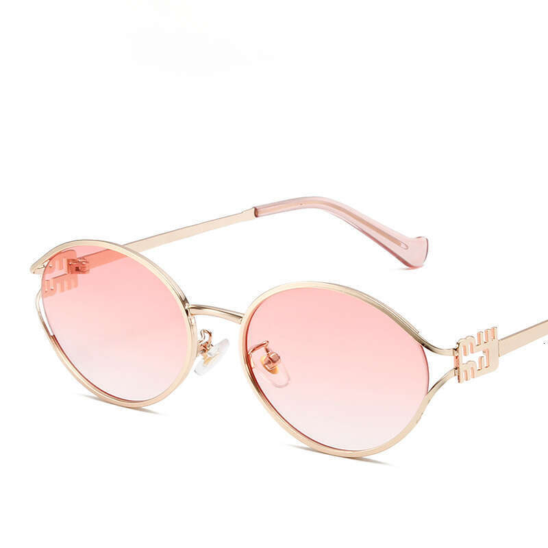 Summer New Oval Sunglasses With An Ins-Style High-End Look, Fashionable Women's Eyewear For Online Influencers Chunjinqiuli
