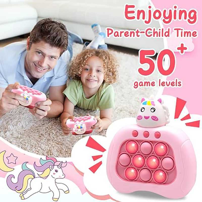 Upgraded Electronic Pop Push Quick Push Game Console with LED Display Screen Suitable for Adult and Child Fidget Toys Christmas Y260319