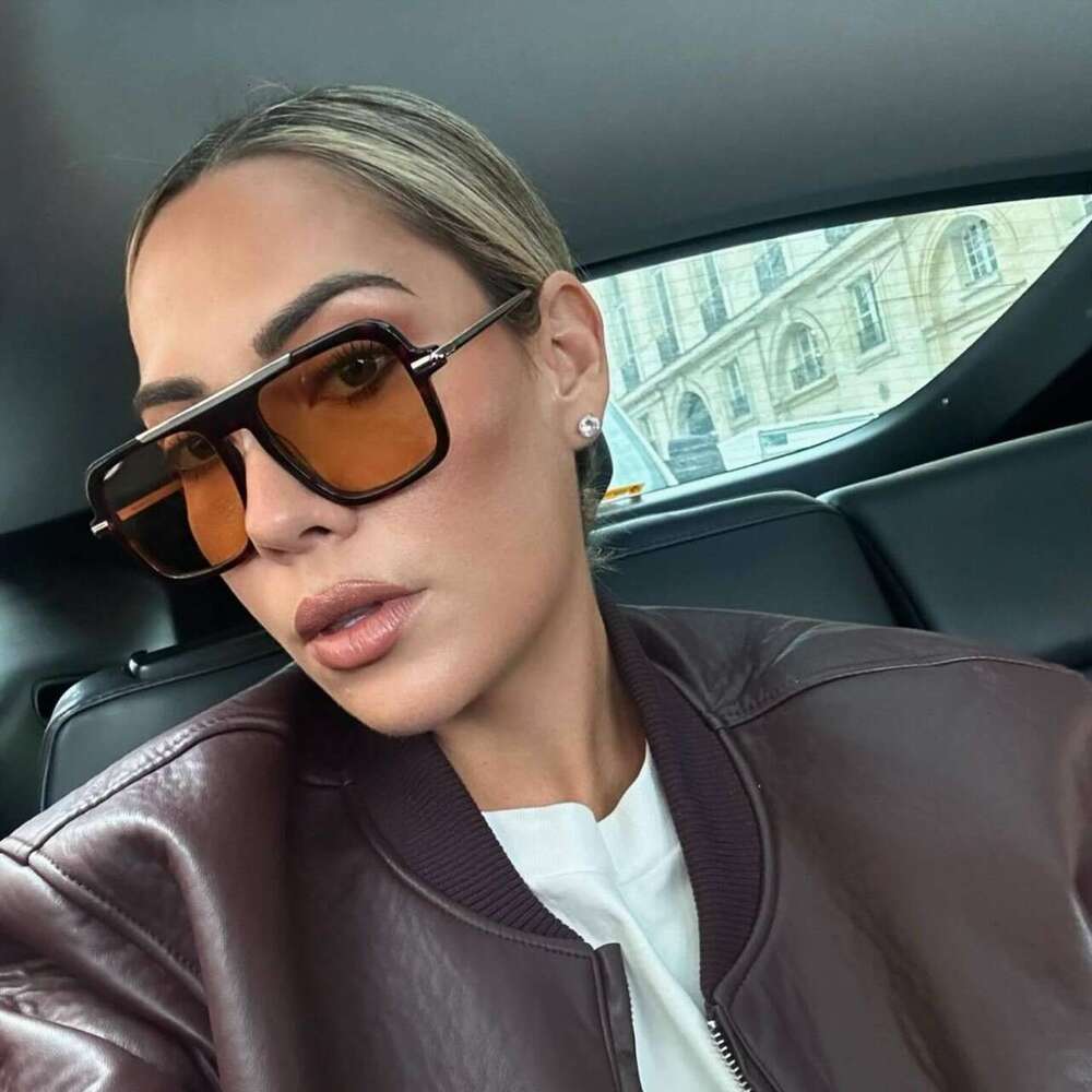 New Sunglasses, Unisex Square Frame Sunglasses For Men And Women Chunjinqiuli