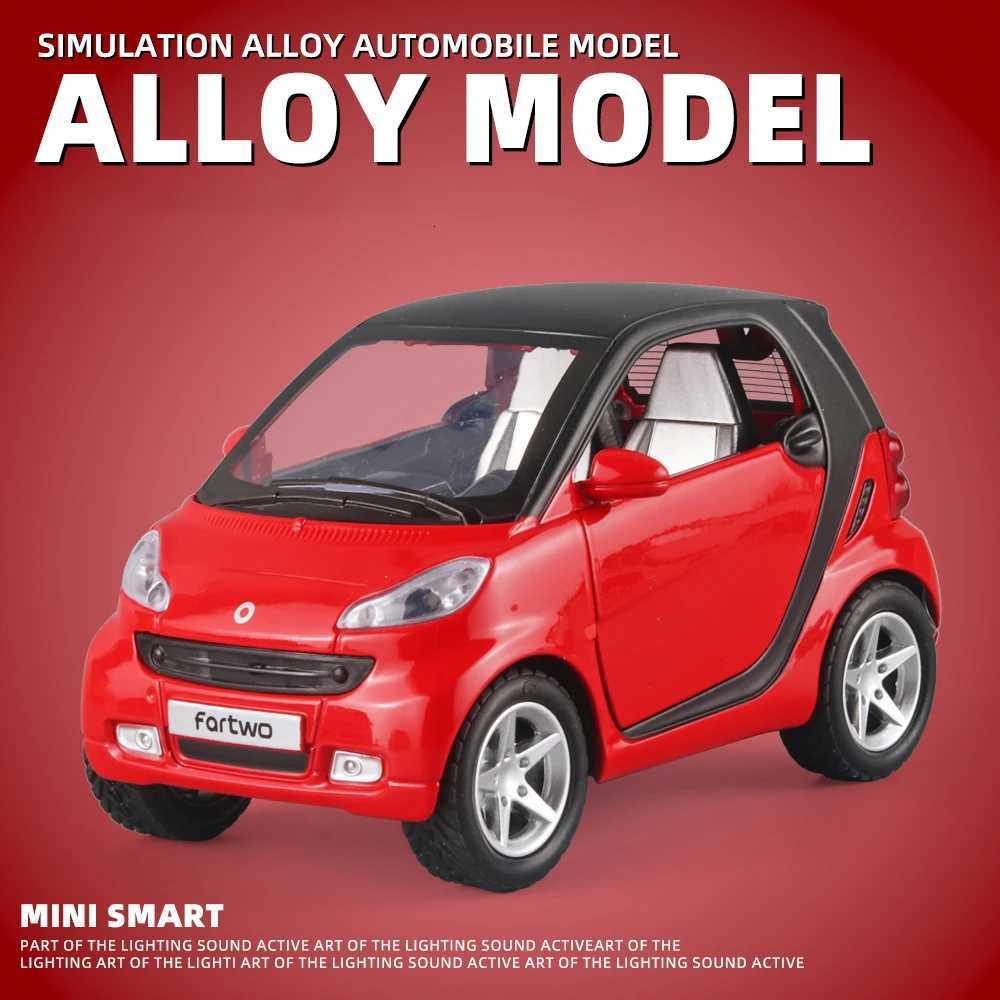 132 Mini Version Smart Alloy Childrens Toy Car Boy Cute Car Model With Simulated Sound and Light Door Opening Y260319