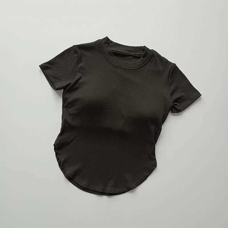 Yoga Suit with Chest Cushion Short Sleeve Womens Running Sweat Wicking Fitness Top Fast Drying Thin Leisure Moisture Absorption Z20260319