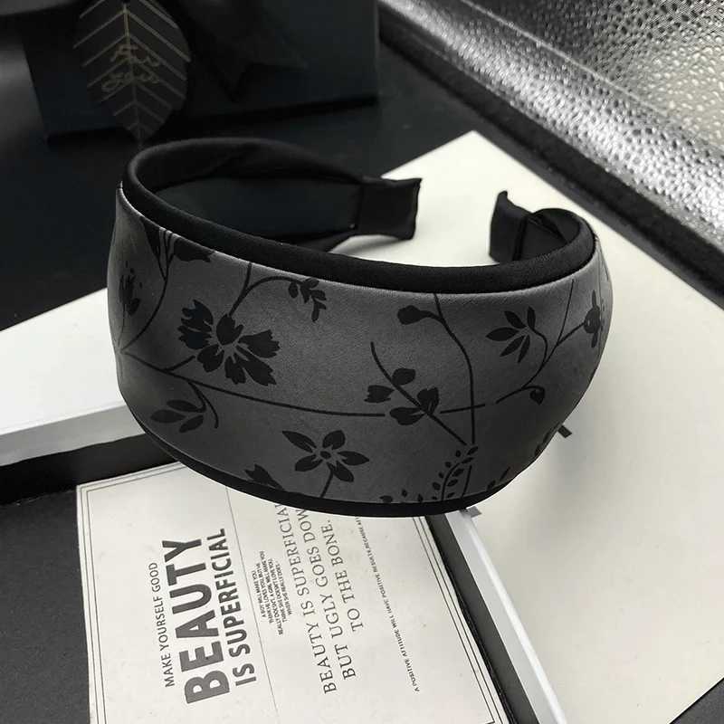 New printed hairpin headband for women with white hair covering wide edge hair compression and fashionable face wash headband H260319