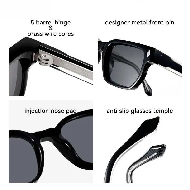 OLLYMURS Retro Fashion Sunglasses Male Square UV400 Eyewear Woman Glasses Women Sunglass Luxury Womens Eyepieces Lunette Men H260319 - view 6