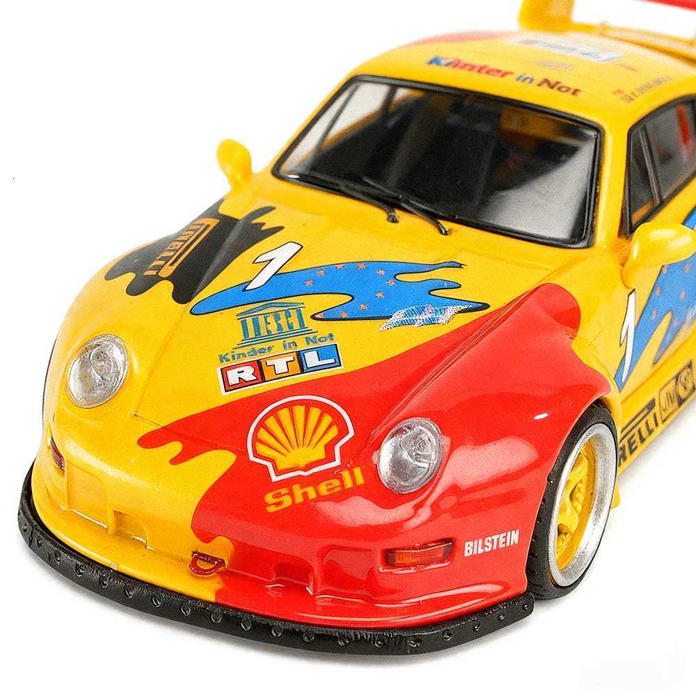 164 Diecast Sports Car Model RWB 993 Limited Edition High-Detail White Mini Vehicle Collectible Display Gift Toy Y260319