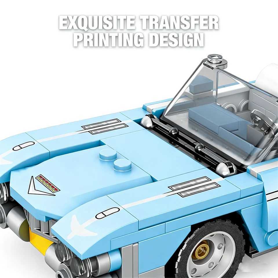 Reobrix 809 Building Block Vehicle ModelDIY Assembly Puzzle Toy Home Party Decor Collectible Bricks Festival Gift for Kids Y260319