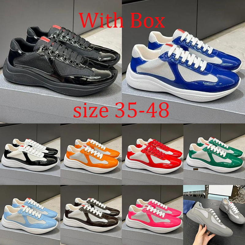with box big size 48 Designer Casual shoes low red Sneakers Luxury Trainers Americas sneaker Rubber Fabric Outdoor Comfortable shoes Walking shoes size 35-48