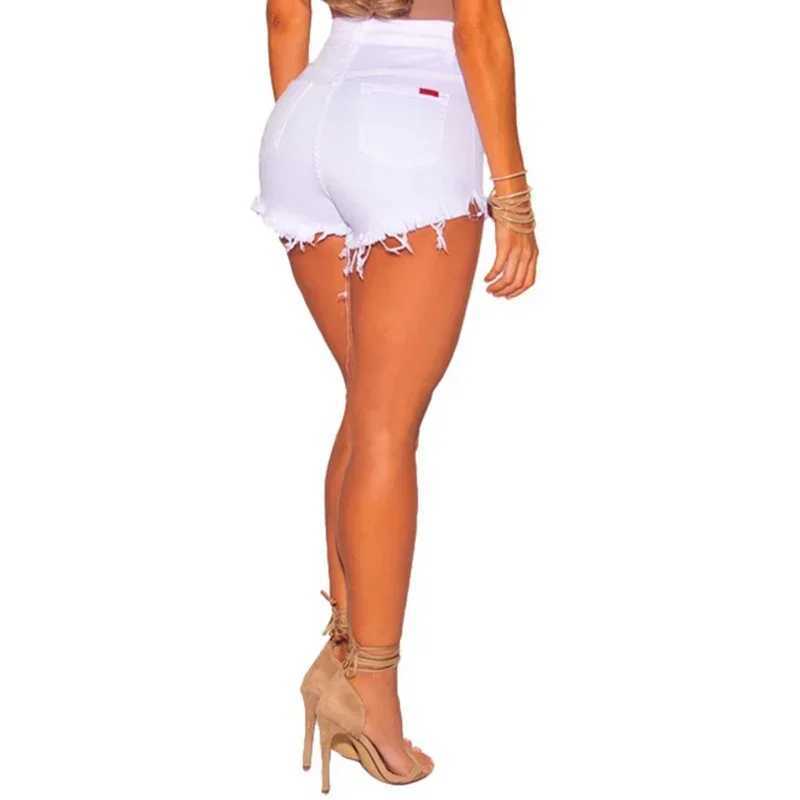 American Woman New Fashion High Waist Wide Leg Jeans Female Streetwear Loose Pants Girls Black White Harajuku Denim Baggy Shorts M260319