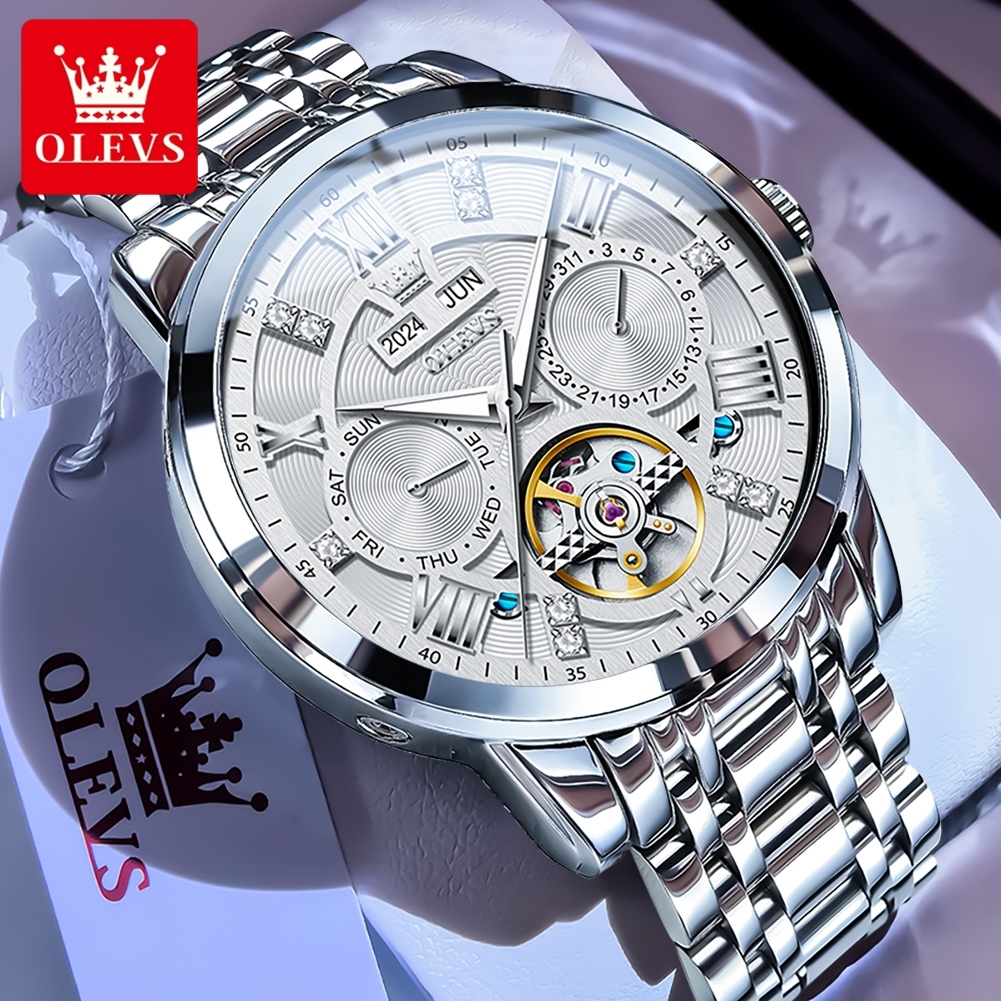 Watch Fashion Watch Fashion Olys Brand Watch Multi Functional Fashion Mechanical Watch Watches Men Designer Business Classic Waterproof Men's Wat