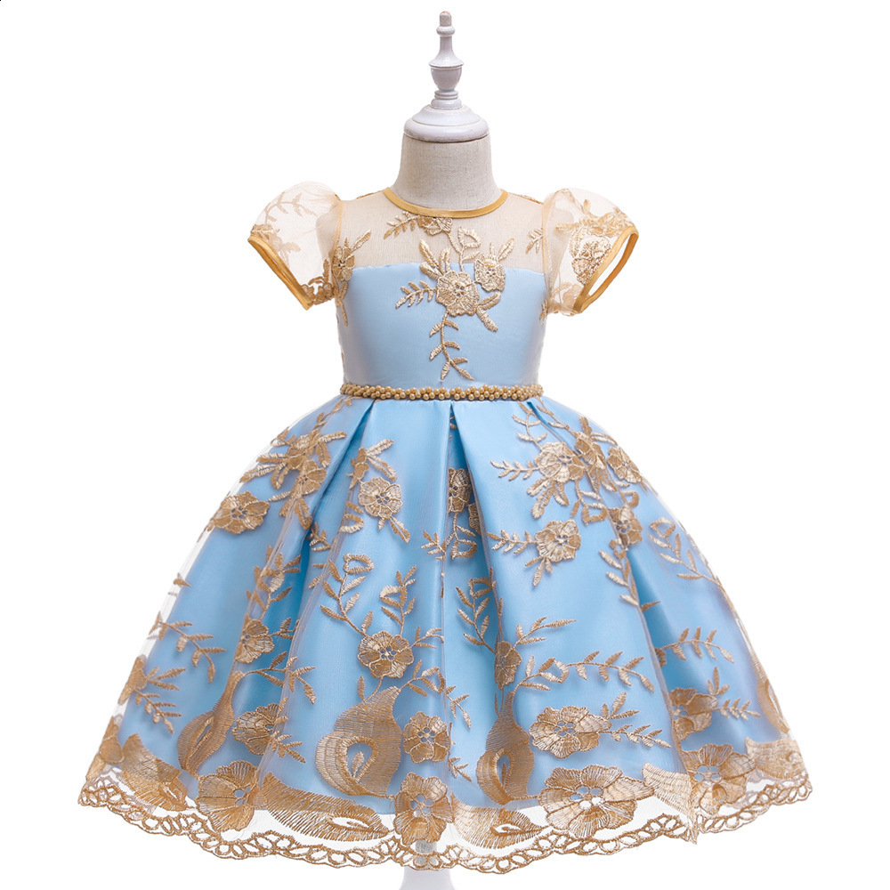 Baby Christmas Dress for Girls Toddler Kids Long Sleeve Lace 1st Birthday Clothes Little Girls Tutu Princess Wedding Party Gown 240704