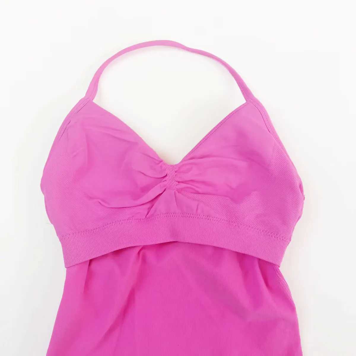 NCLAGEN Impact Longline Strappy Top Sports Yoga Vest Womens Fitness Tank Top Gym Beautiful Open Back Bra Running Workout Halter Z20260319