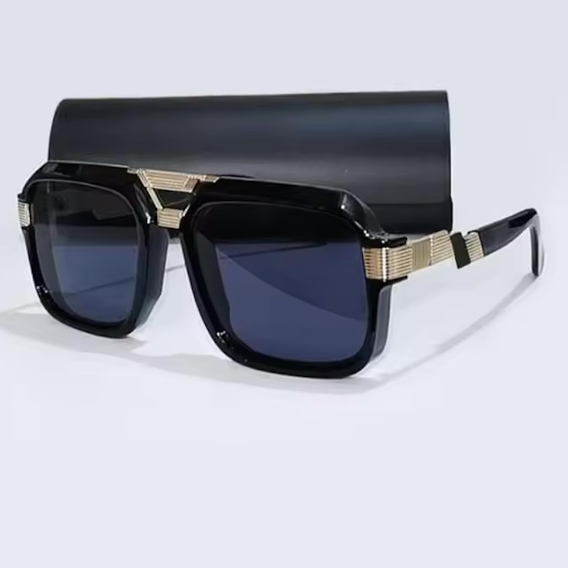 Luxury Original MOD669 Sunglasses Men Brand Black Square Shades UV400 Gradient Sun Glasses Cool One Piece Designer Steampunk Oversized IVSTA Fashion A
