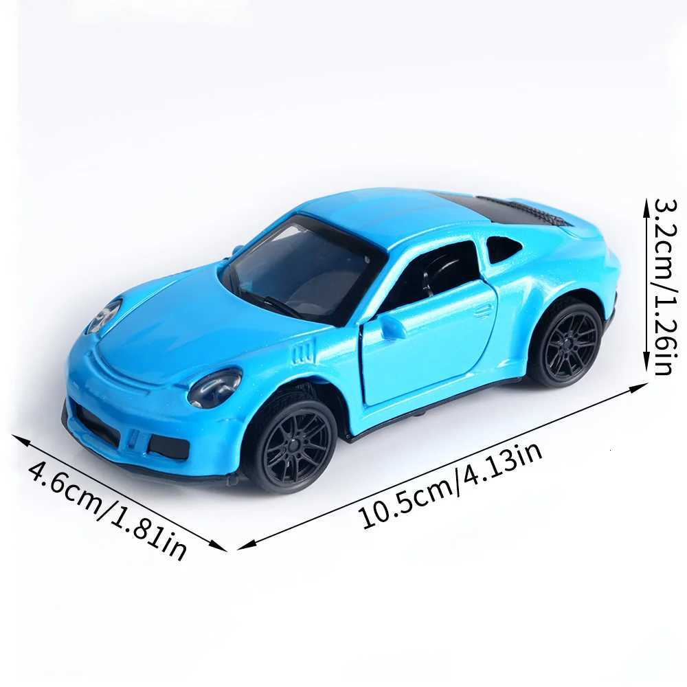 Blue Supercar Diecast Model - 143 Scale Alloy Sports Car with Openable Doors Ideal for Kids Play Car Enthusiast Collections Y260319