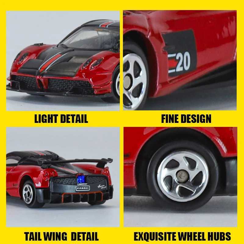 KMM 164 Scale Pageni Huayra BC Racing Sports Car Alloy Diecast Exquisite Miniature Model Kid Gift Merry Christmas Collect Decor Y260319