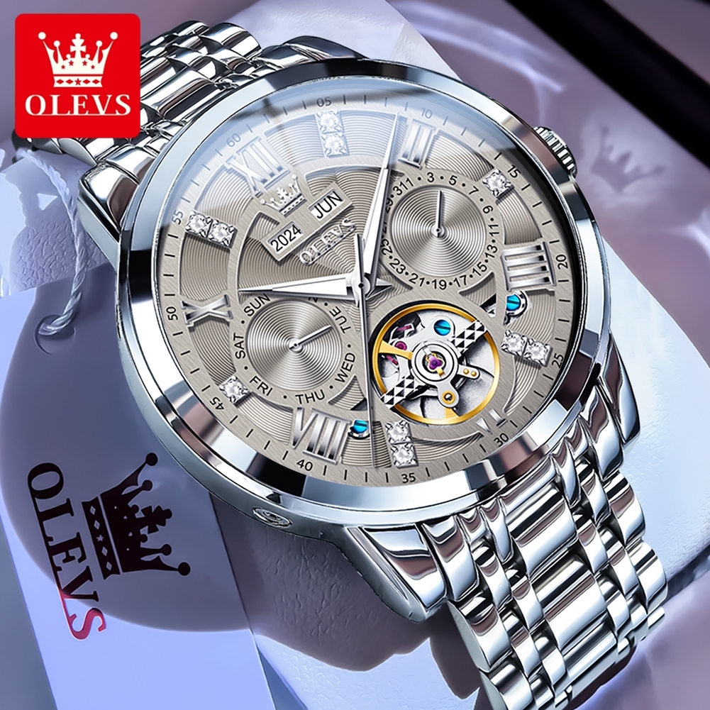Watch Fashion Watch Fashion Olys Brand Watch Multi Functional Fashion Mechanical Watch Watches Men Designer Business Classic Waterproof Men's Wat