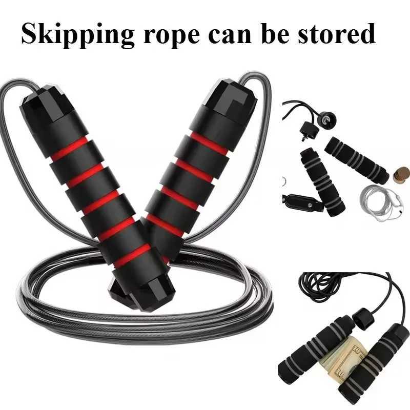 Sports Jump Rope Gym Fitness Home Exercise Professional Skipping Speed Steel Cable Adjustable Student Workout Jumping Ropes M260319