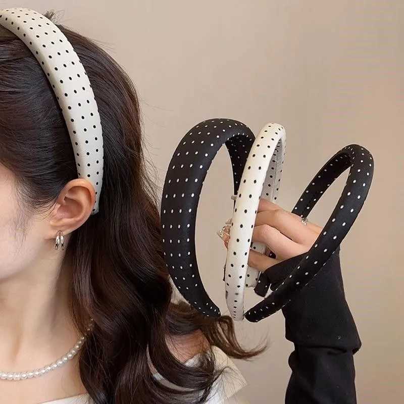 Polka Dot Wide-brimmed Headbands Womens Korean Simple Versatile Hair Band Hair Accessories H260319