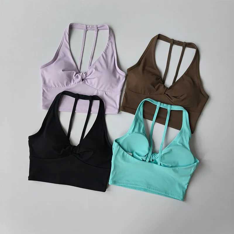 Womens Impact Longline Strappy Sports Yoga Bra Vest Fitness Tank Top Open Back Gym Running Workout Halter Beautiful Sports Bra Z20260319