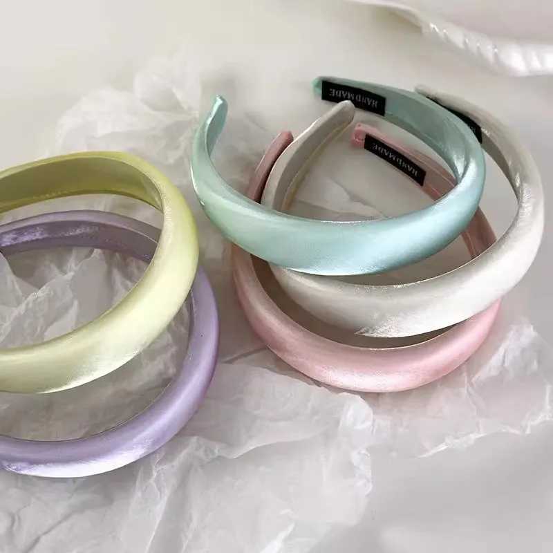 Satin Mercerized Sponge Headband Female Korean Temperament Hair Band Hair Accessories H260319