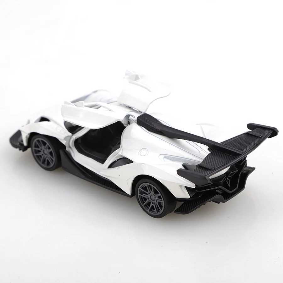 Bagged 1/43 supercar racing toy die-cast metal boys toy gull-wing doors on both sides can be opened pullback function Y260319