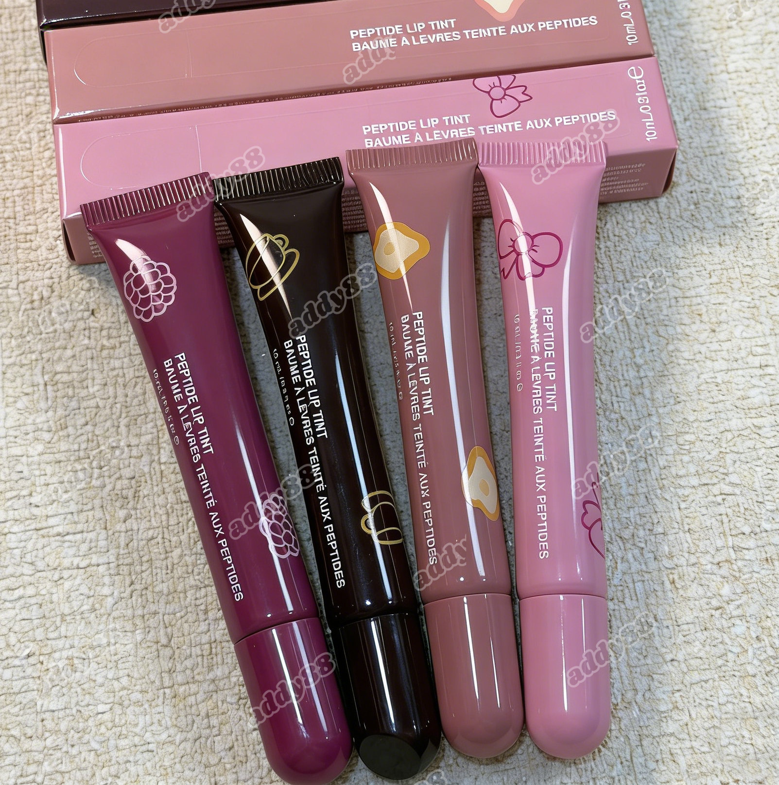 Limited Edition 4 colors Makeup Lip Gloss Lip Plumper Liquid Lipstick 10ml Toast Espresso Raspberry Jelly Bean Shortcake Ribbon Moisturize Shiny Glitter Lipgloss