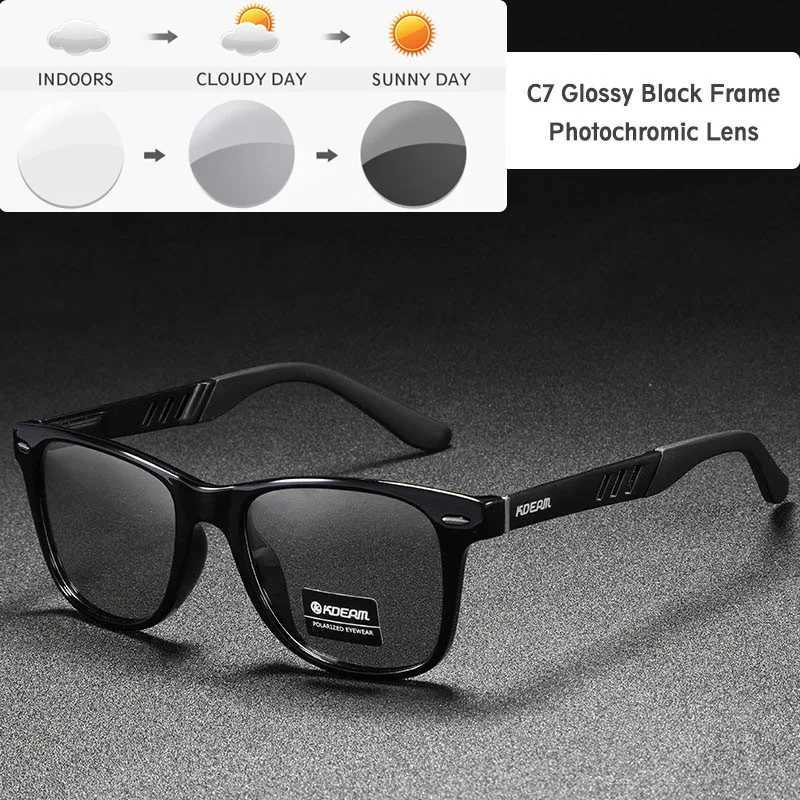 KDEAM Aluminum Magnesium Polarized Sunglasses for Men Women Night Vision Enhancement Driving Glasses Casual Photochromic Goggles H260319 - view 5
