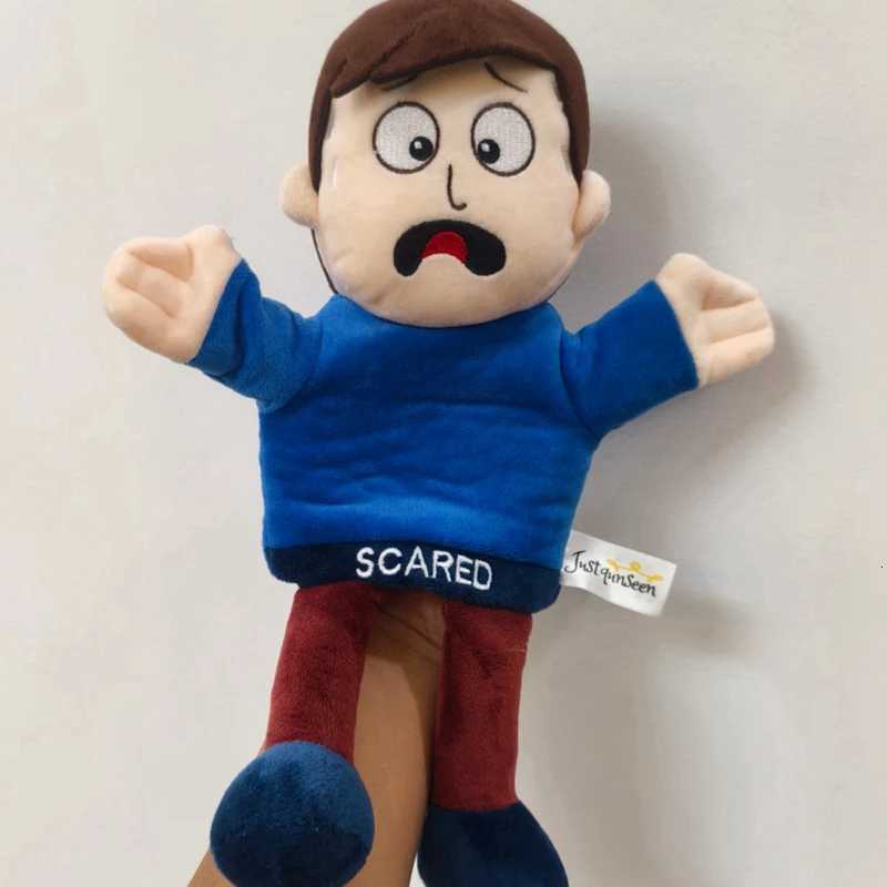 6 pes Emotional Hand Puppet Facial Expression Puppet Emotional Expression Puppet Emotional Education Prop Kid Learning GiftXJ260319