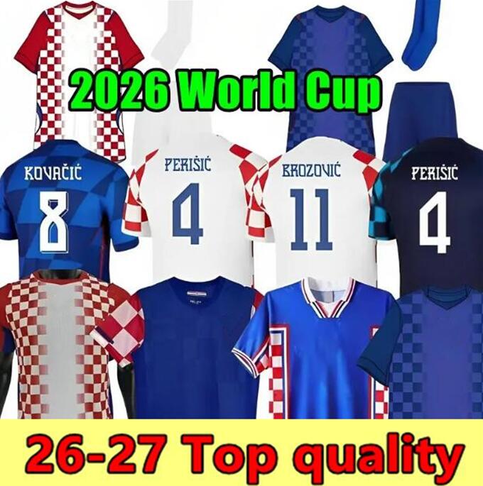 26/27 Croatia BROZOVIC FANS Player 26 27 Modric Soccer Jerseys PERISIC football Shirt KRAMARIC REBIC LIVAKOVIC Men kids kit Orsic Gvardiol Boban