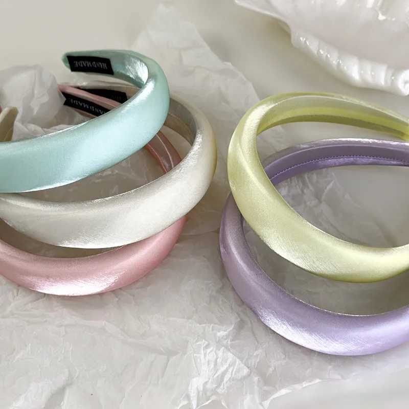 Satin Mercerized Sponge Headband Female Korean Temperament Hair Band Hair Accessories H260319