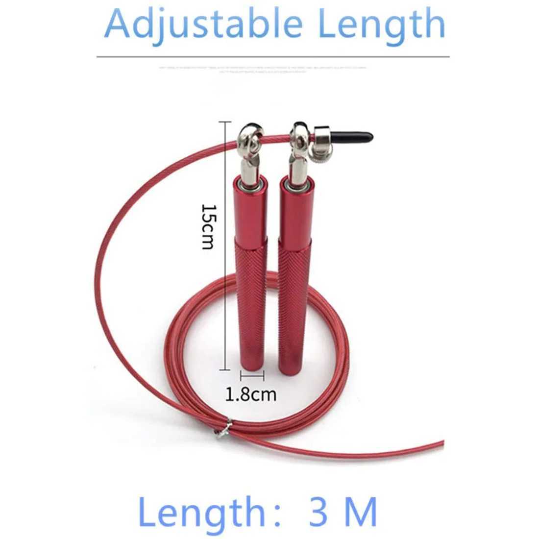 Speed Jump Rope Fitness Skipping Rope Steel Cordless Ball Bearing Workout for Boxing MMA Martial Arts Gym Equipment for Home M260319