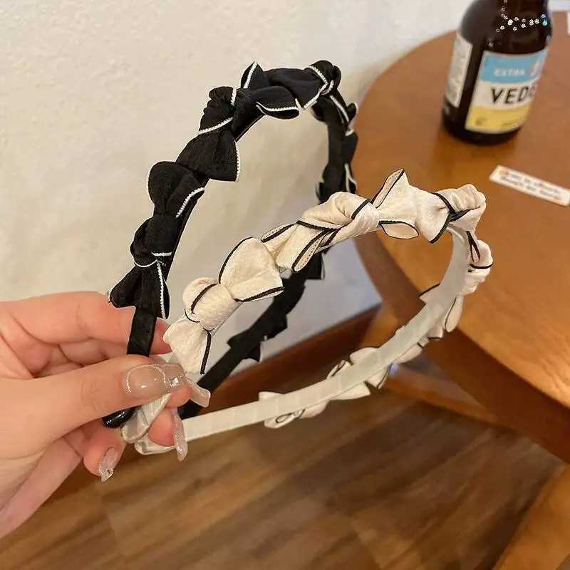1pc Bow tie headband Korean style temperament small fragrance headband hair clip headband pressure hair accessory H260319