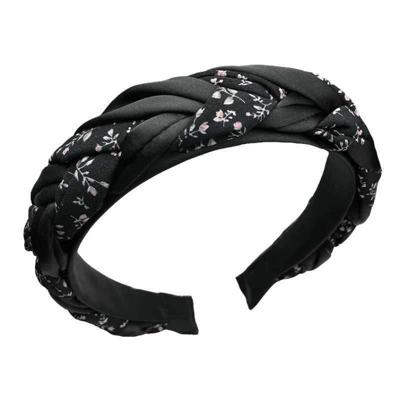 New handmade retro style woven headband for women fashionable and simple pressed hair and face wash niche accessory H260319
