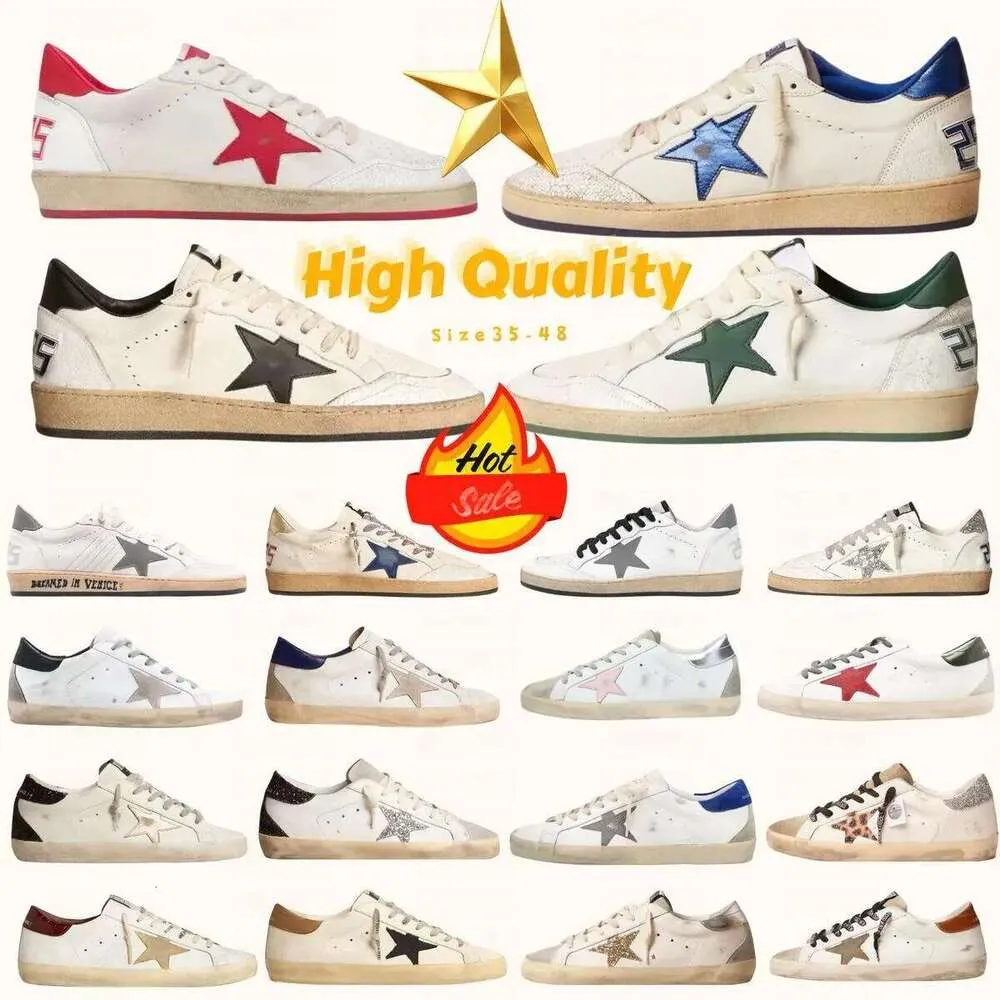 2026 Golden Goods Designer Brand Men Women sneakers Ball Star Shoes Dirty shoes Classic Casual superstar shoes old school Sneakers do-old Italy Trainers