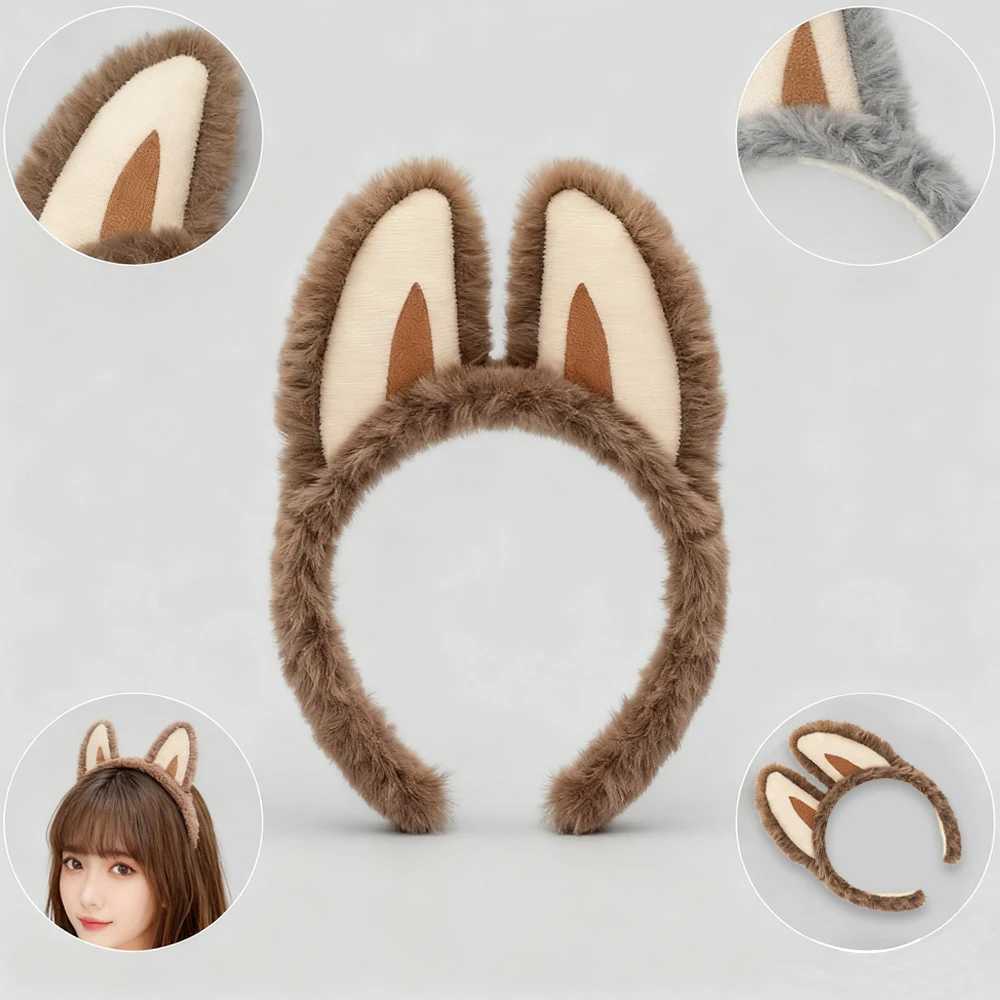 Cute Plush Bubu Ear Headband Fashion cosplay anime Cloth headband Elf Plush Headwear Role playing performance props H260319