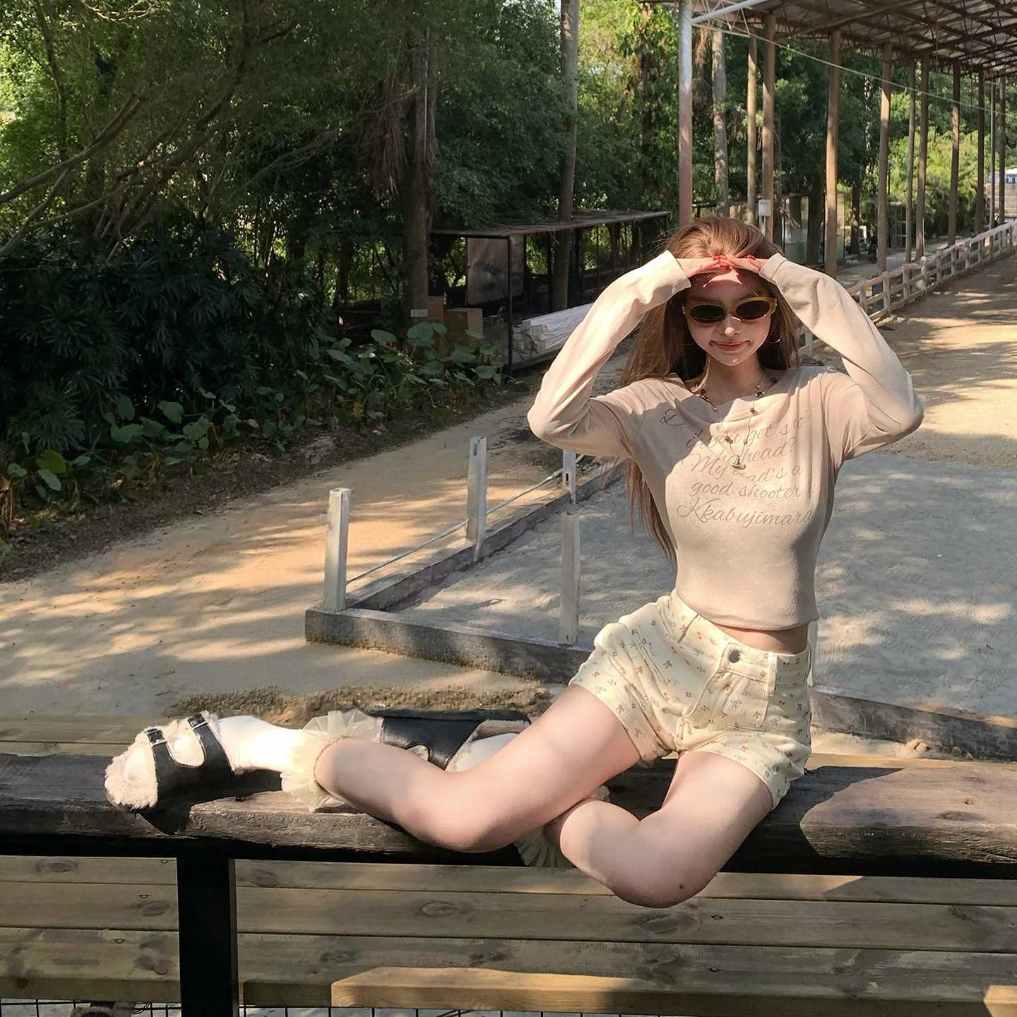 American Retro High Waist Loose Womens Jeans Spring Summer New Style Versatile Casual High Waist Shorts M260319